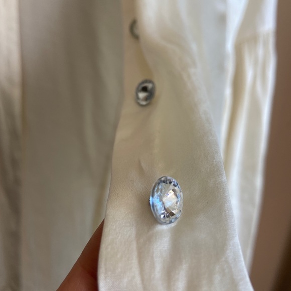 Micheal kore white blouses, long sleeves, size US 2 - Picture 4 of 6